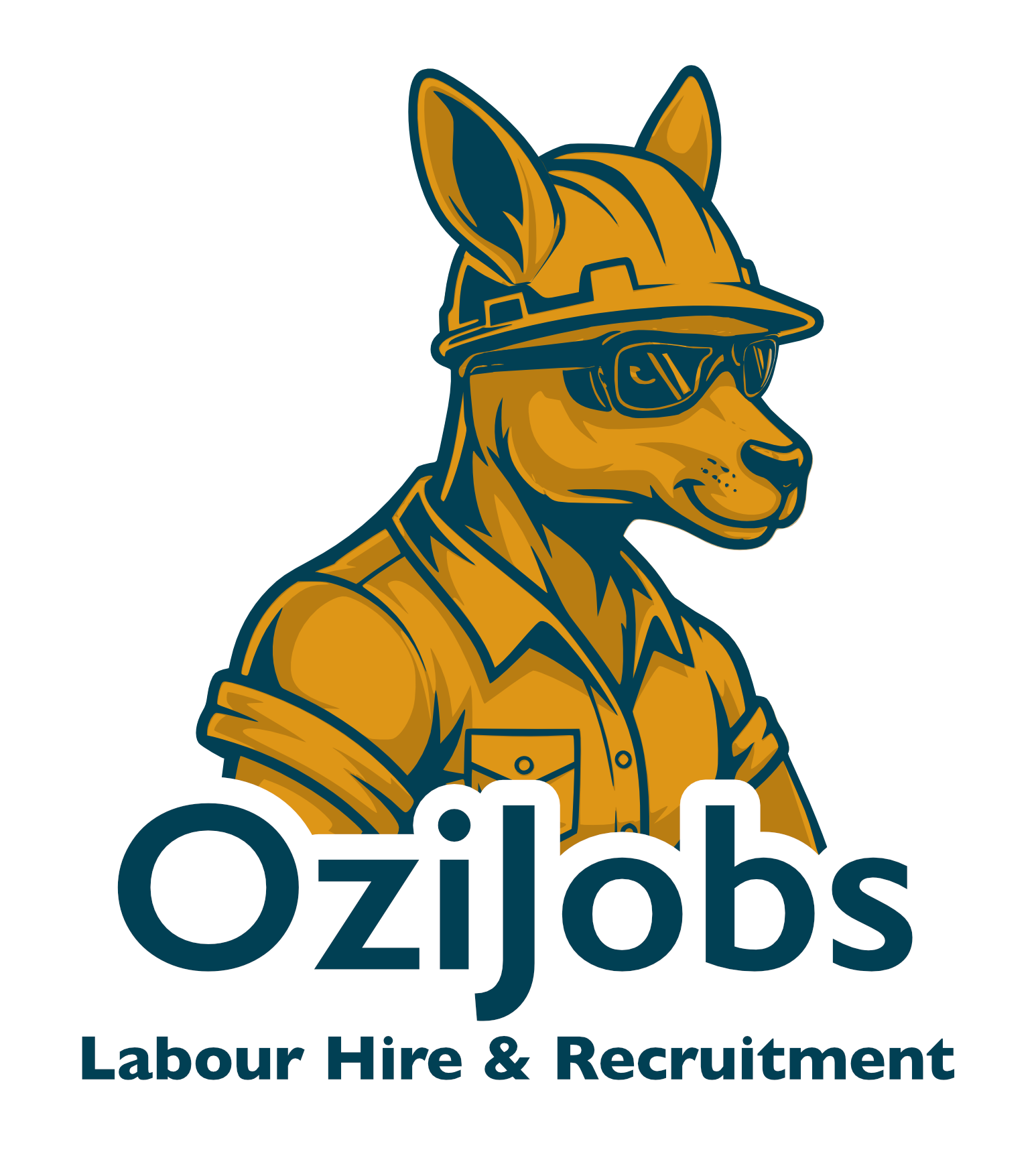 OziJobs kangaroo mascot in full PPE